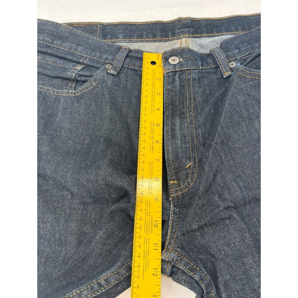 Levi's 559 Jeans Mens 36x34 Relaxed Straight Dark Wash Blue Denim AE141 - Picture 3 of 9